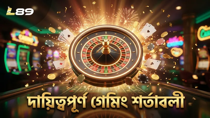 দায়িত্বপূর্ণ গেমিং নিশ্চিত করতে শর্তাবলী মেনে চলুন