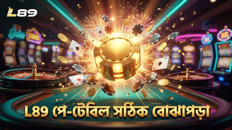 অফিশিয়াল পে-টেবিল বুঝে L89 রয়েল ফিশিংয়ে সঠিক বাজি রাখা।