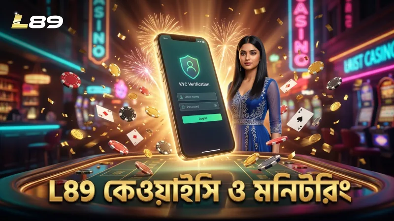 কেওয়াইসি যাচাই ও মনিটরিং দিয়ে L89 নিরাপত্তা বাড়ায়।