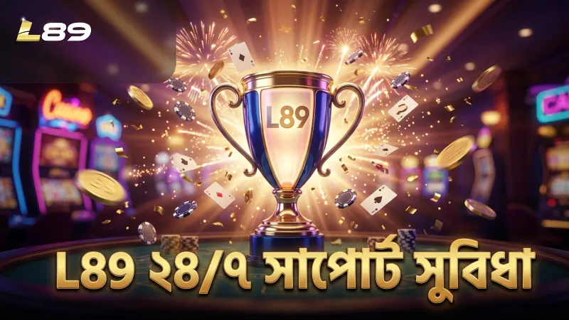 L89 প্ল্যাটফর্মে ২৪/৭ সাপোর্ট দ্রুত সমস্যা সমাধানে সহায়ক।