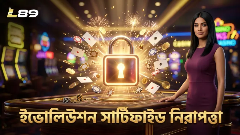 ইভোলিউশন সার্টিফাইড নিরাপদ লাইটনিং রুলৌট গেমিং পরিবেশ।