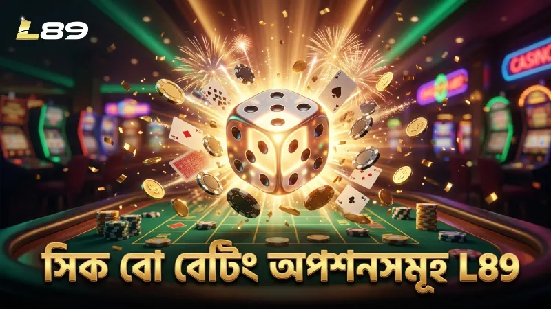 সিক বো বেটিং টেবিলের বিভিন্ন ধরণের বাজি স্পষ্টভাবে দেখানো হয়েছে